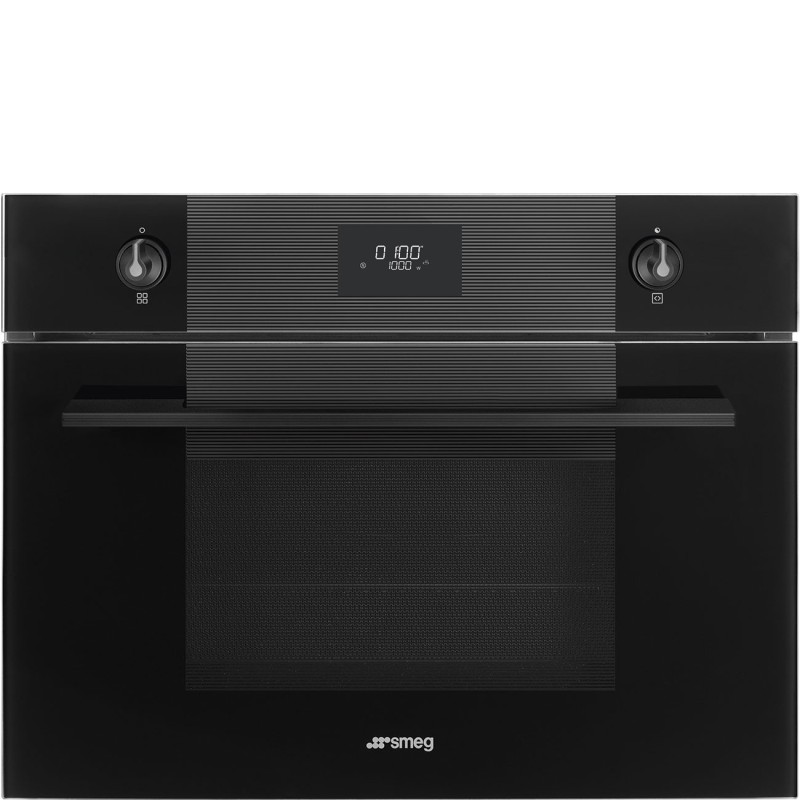 Horno + Micro Smeg SO4101M1B3, compacto 