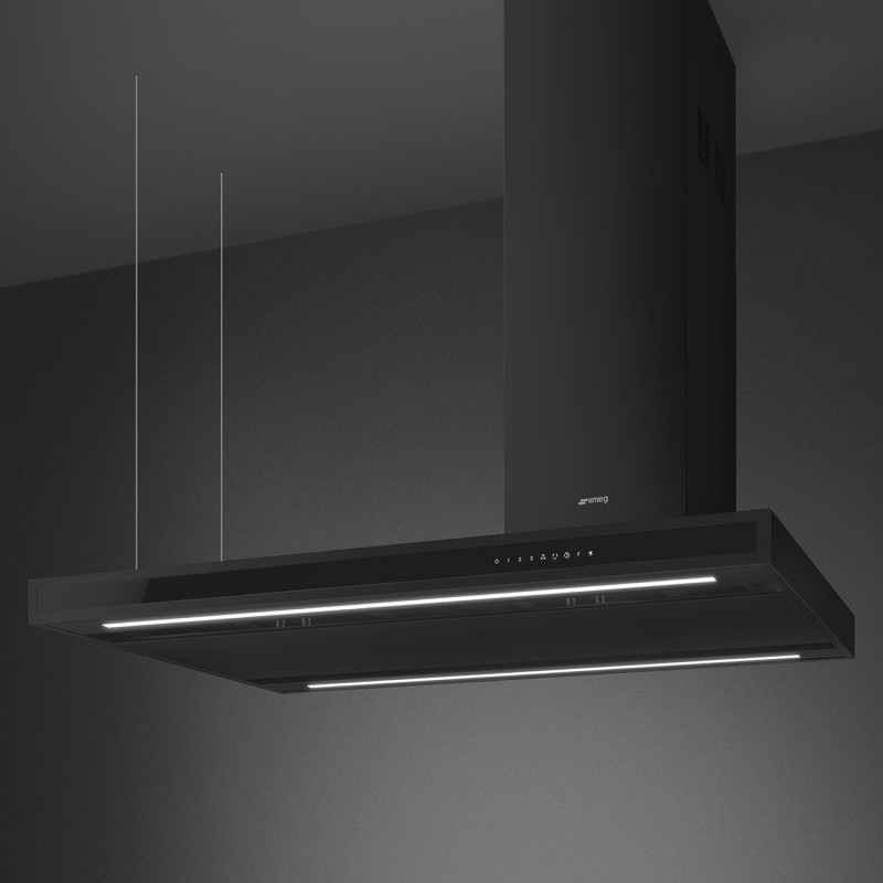 Campana Smeg KLTI12L4MB,  isla, Estetica