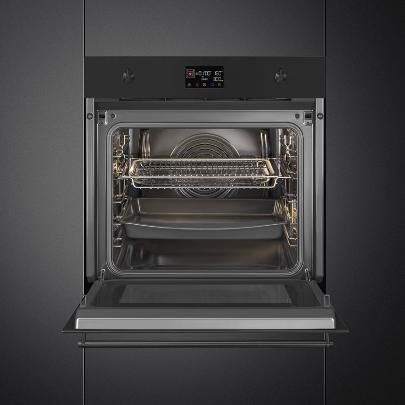 Horno + Micro Smeg SO6302M2N, 60 cm, Clá