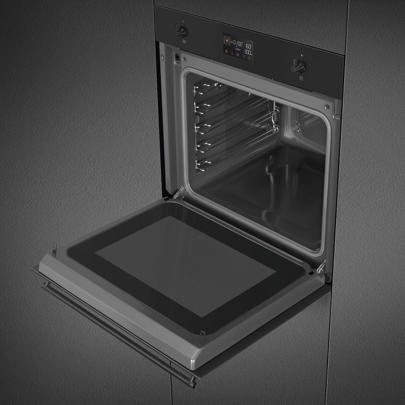 Horno + Micro Smeg SO6302M2N, 60 cm, Clá