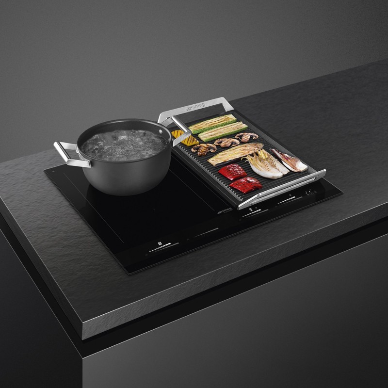 Induccion Smeg SIM1644D,  Negro, Negro, 