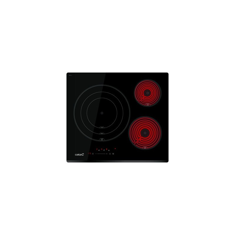 Vitro Cata TTS-6032 BK, 3 zonas de cocci