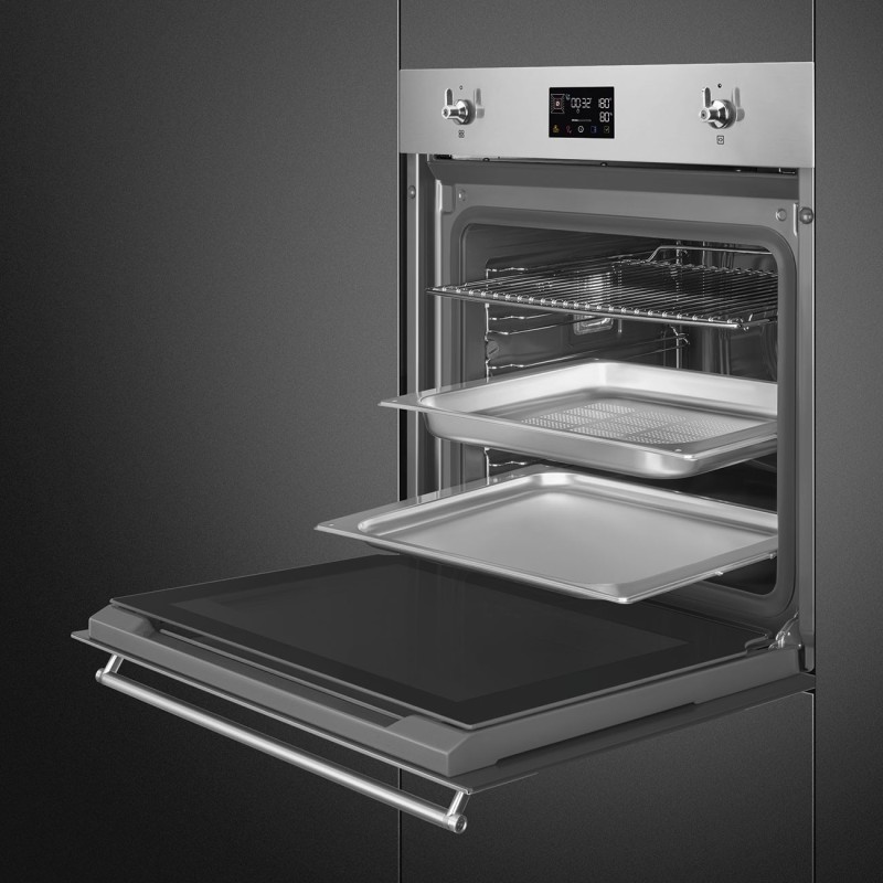 Horno Smeg SO6302S3PX, 60 cm, Clásica, A
