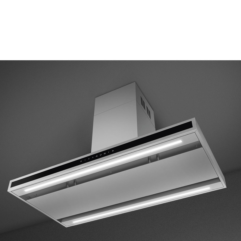 Campana Smeg KLTI9L4X,  isla, Estetica U