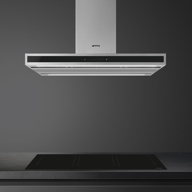 Campana Smeg KLTI9L4X,  isla, Estetica U