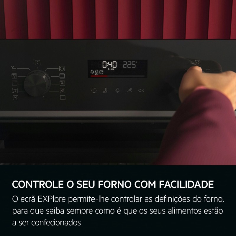 Horno AEG OU5PB40SM, 72 litros, Surround