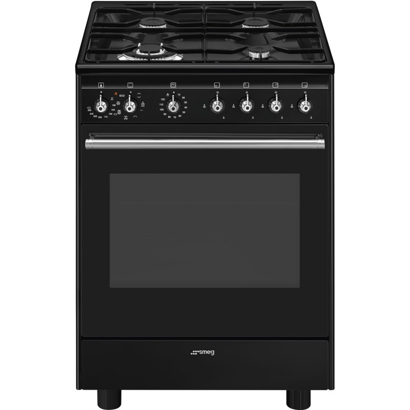 Cocina Smeg CX61GMBL, 60x60 cm, Acero I