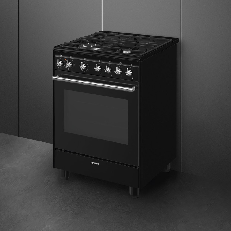 Cocina Smeg CX61GMBL,  60x60 cm, Acero I