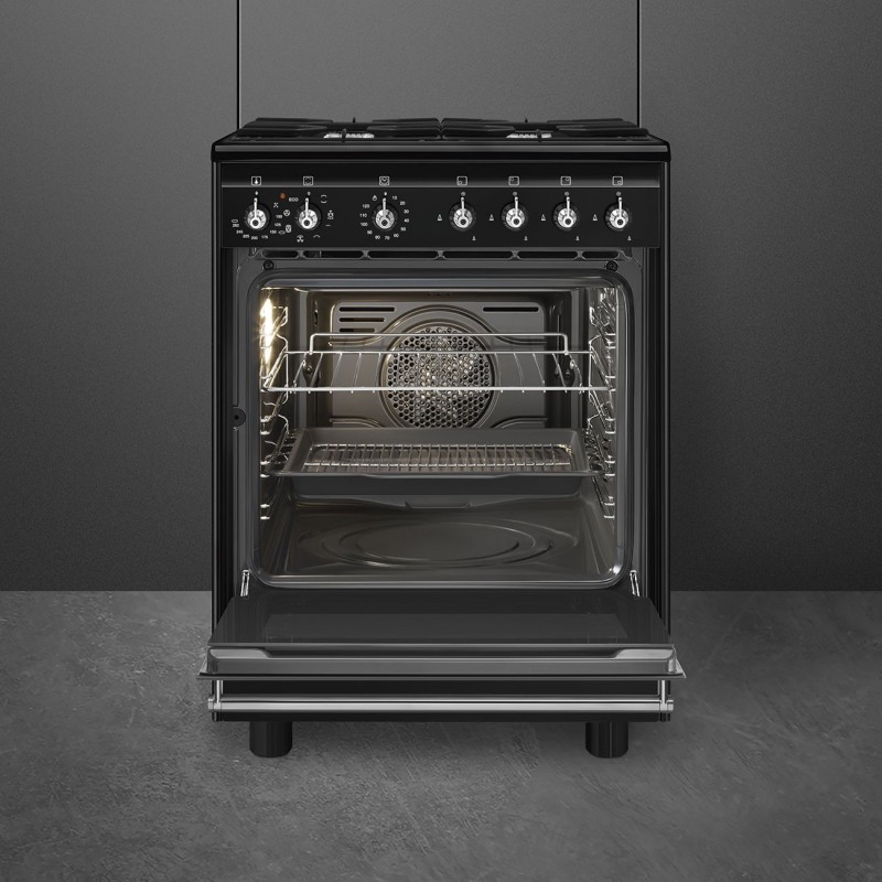 Cocina Smeg CX61GMBL,  60x60 cm, Acero I
