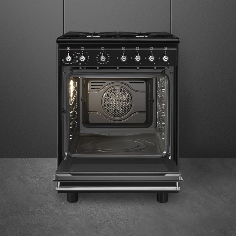 Cocina Smeg CX61GMBL,  60x60 cm, Acero I