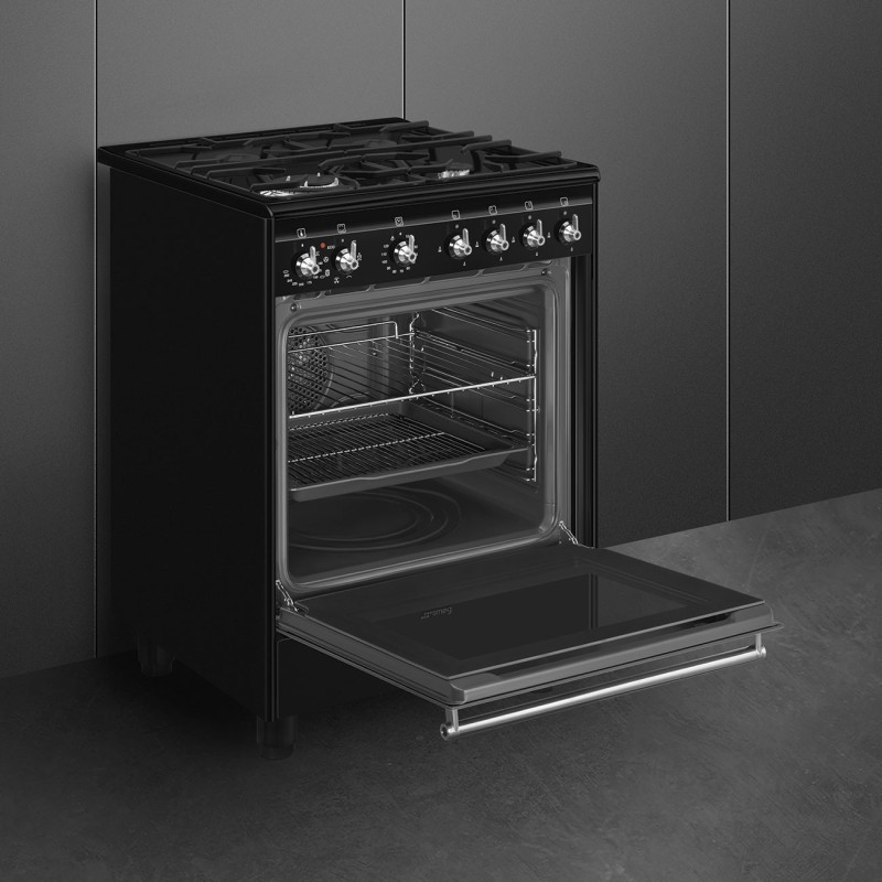 Cocina Smeg CX61GMBL,  60x60 cm, Acero I