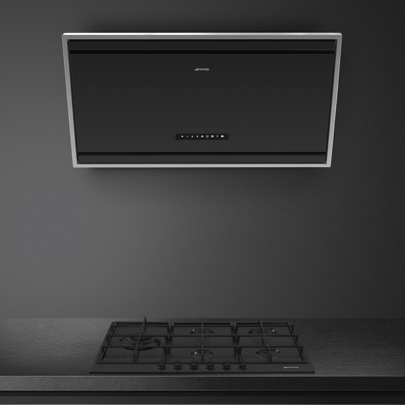 Campana Smeg KV394MB,  Inclinada, Estéti