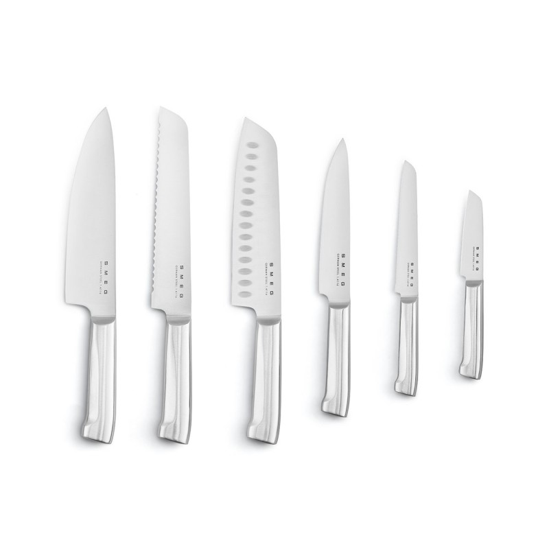 Set de Cuchillos Smeg KBSF02BL, 50's sty