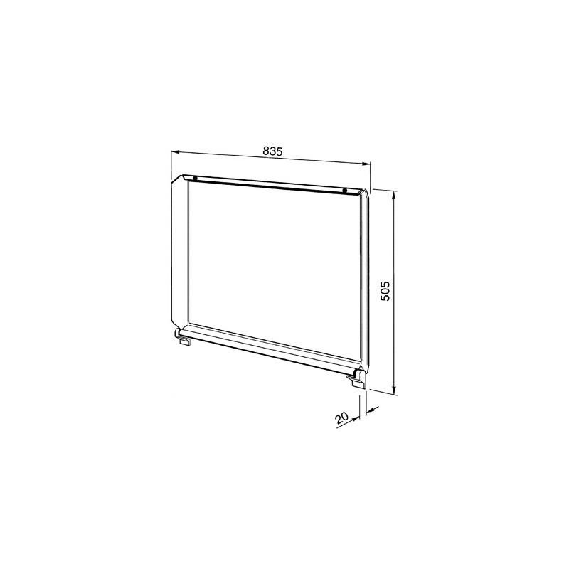 Acc. Smeg C90CX 1, Tapa para encimeras S