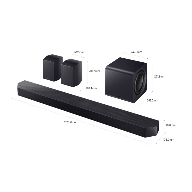 Barra de sonido Samsung HWQ990FZF, con D