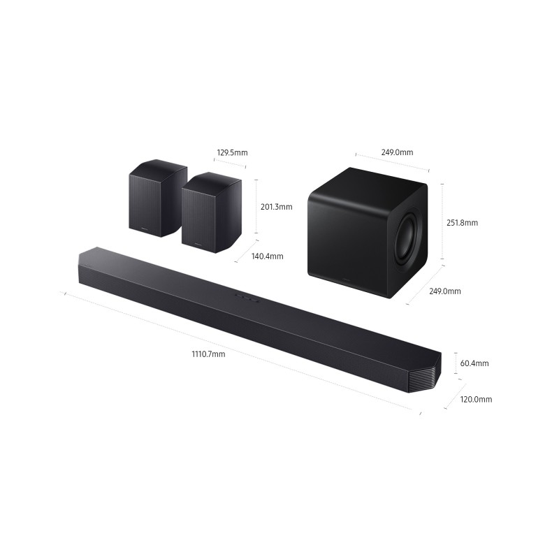 Barra de sonido Samsung HWQ930FZF, con D