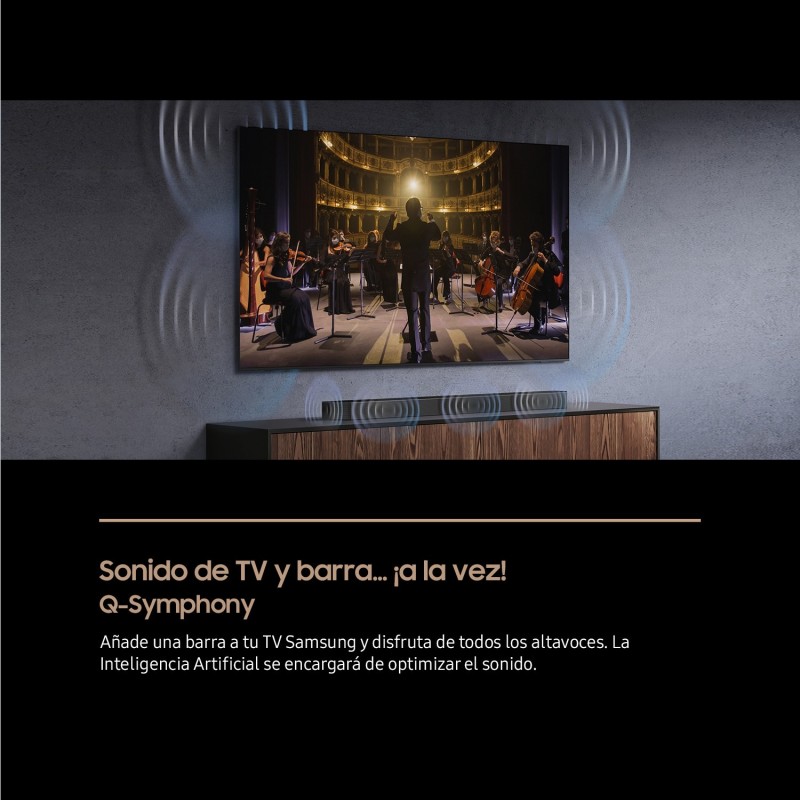 Barra de sonido Samsung HWB650FZF, QSymp