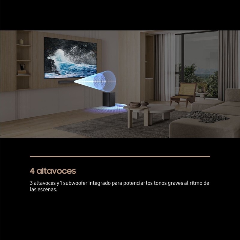 Barra de sonido Samsung HWB650FZF, QSymp