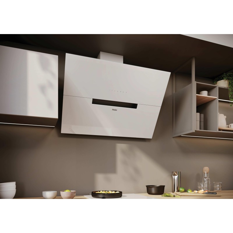 Campana Haier HADG9CBS4WWIFI, A, Cristal Blanco, L