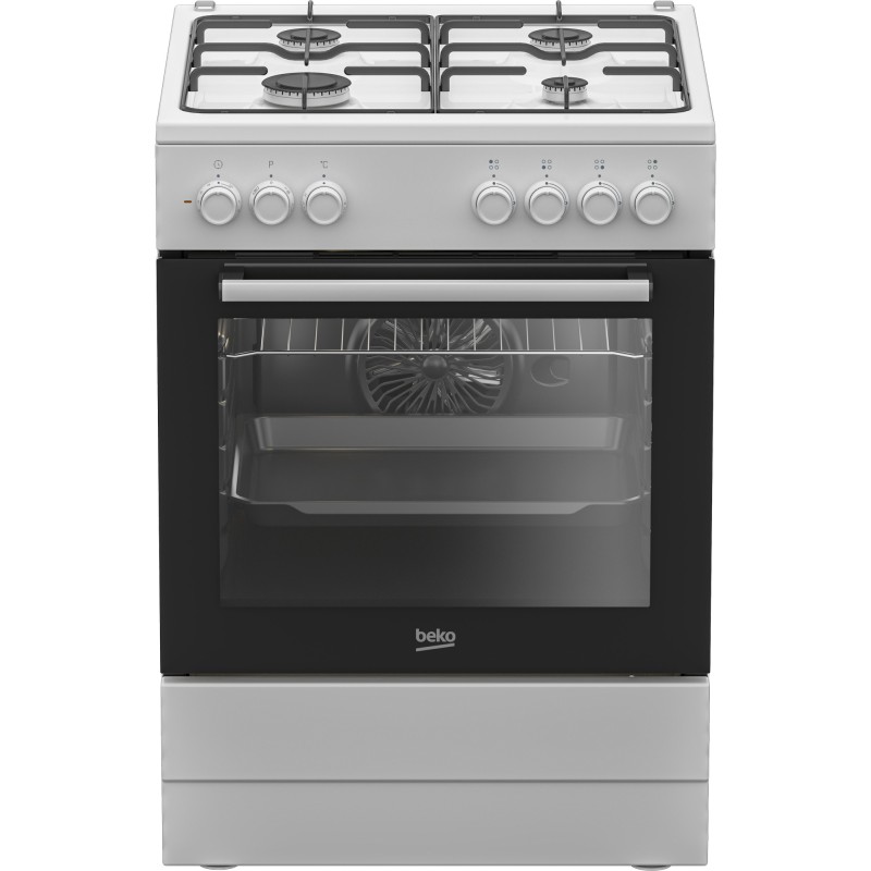 Cocina Beko FBE62120WD, Gas & Horno Eléc