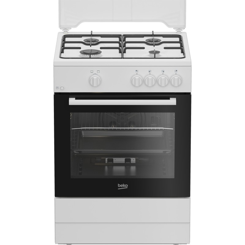 Cocina Beko FBG62000WL, Gas 60Cm 4 Fuego