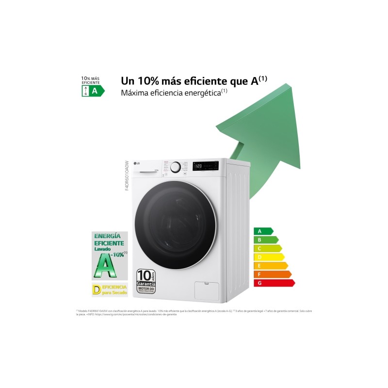 Lavaseca LG F4DR6010A0W, vapor 10 6 kg 1