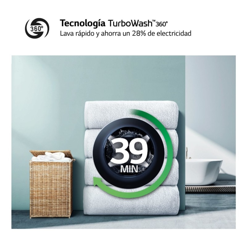 Lavaseca LG F4DR6010A0W, vapor 10 6 kg 1