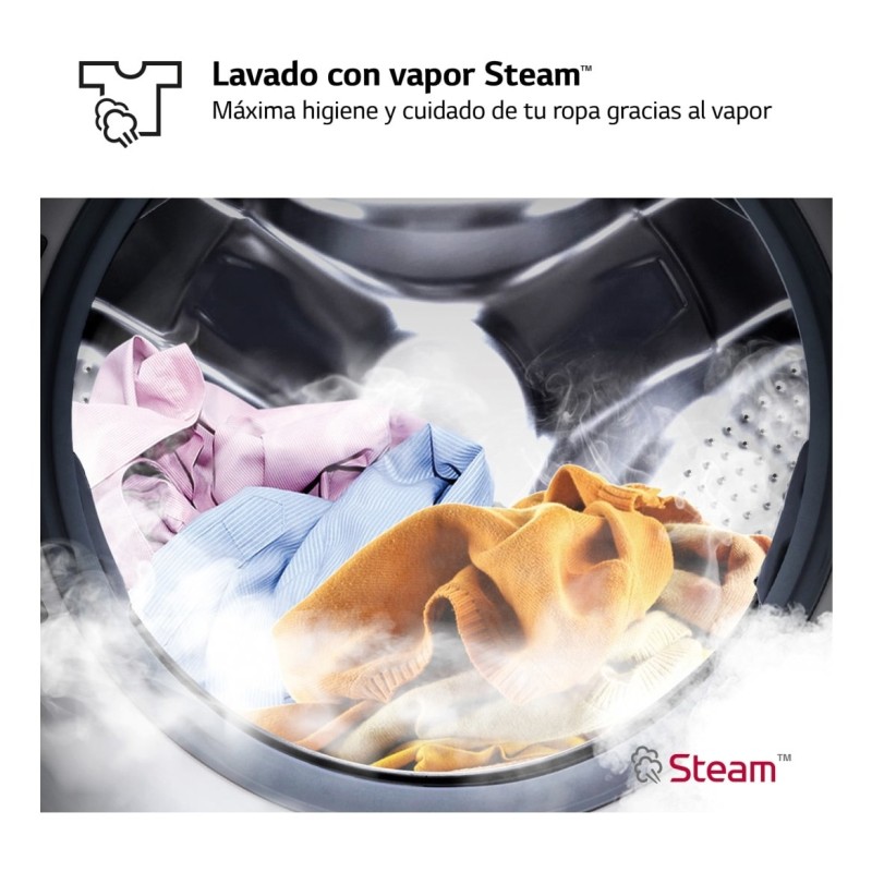 Lavaseca LG F4DR6010A0W, vapor 10 6 kg 1