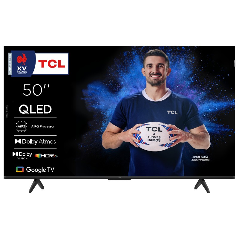 Qled TCL 50P7K, 4K HDR, Procesador AIPQ, Dolby au