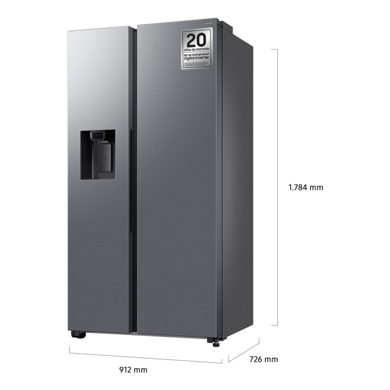 Americano Samsung RS70F65KETEF, Dispensador con de