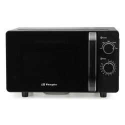 Microondas Orbegozo MI2061CE, Sin plato, Negro, 20