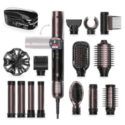 Cepillo moldeador AirGlam A01EU01114728 14 en 1 1400 W Negro