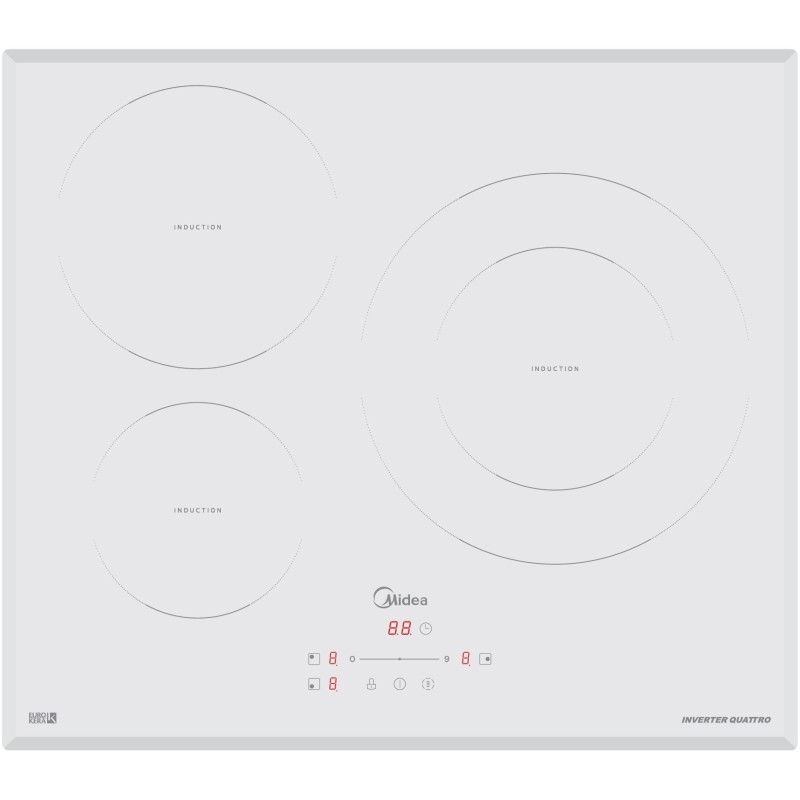 Induccion Midea MIH740T278W1, 60 cm, 3 Z