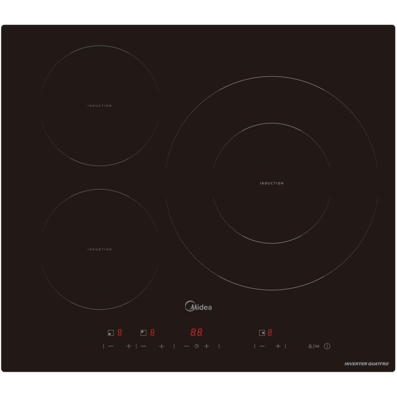 Induccion Midea MIH740T467K0, 60 cm, 3 Z