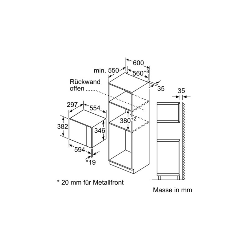 Microondas Bosch BFL520MS0, Electrónico,
