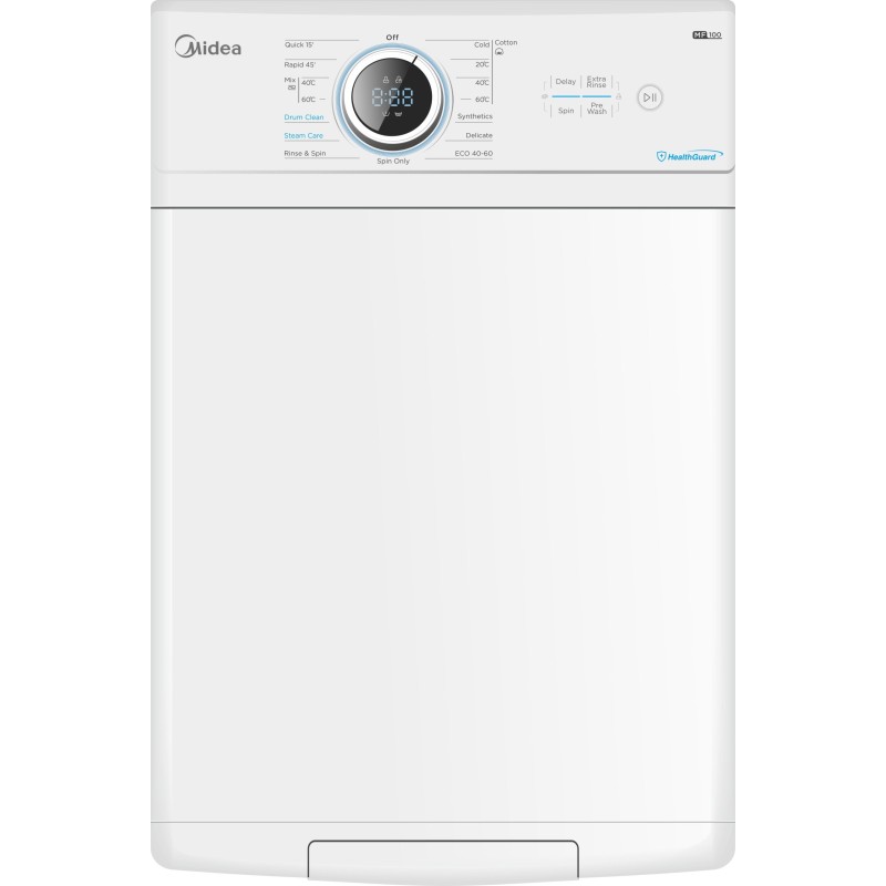 Lavadora Midea MF100T70BA10WES, Carga Su