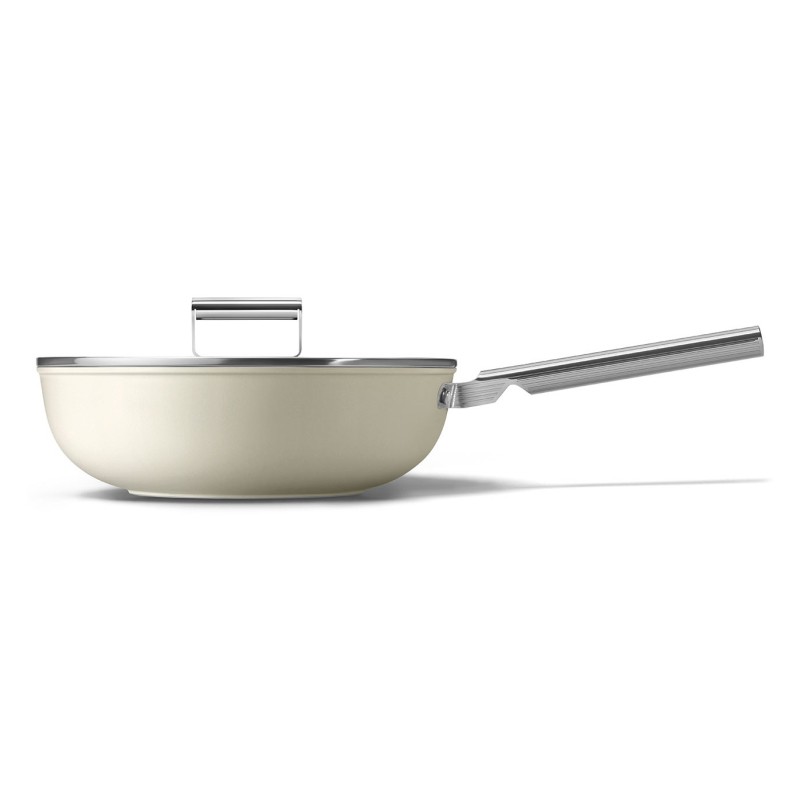 Menaje Smeg WOF3002CRM, Wok 30 cm, Negro