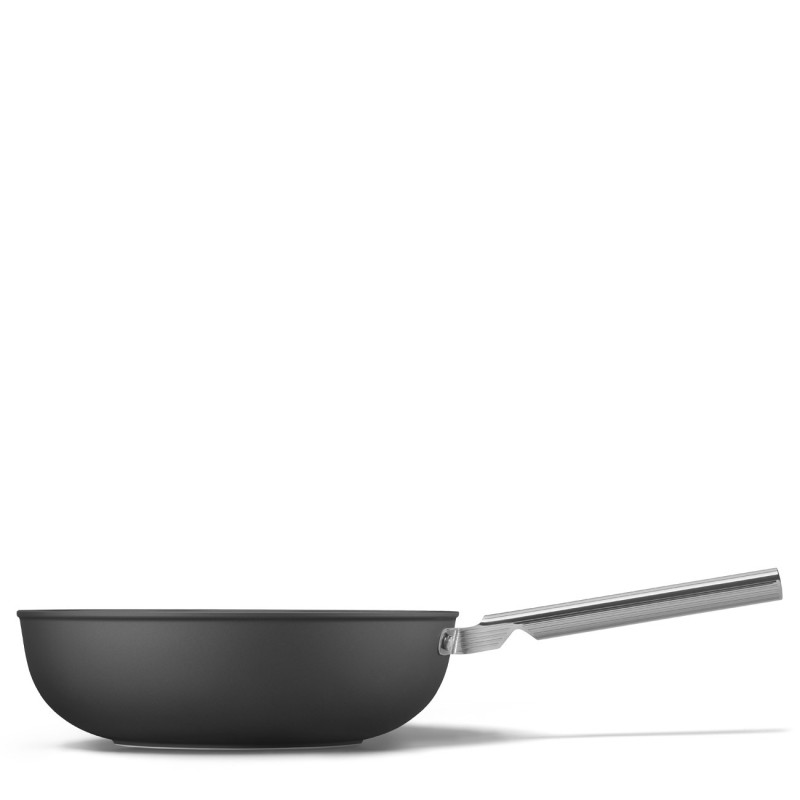 Menaje Smeg WOF3002BLM, Wok 30 cm, Negro