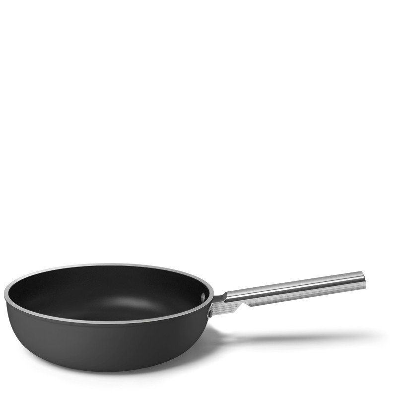 Menaje Smeg WOF3002BLM, Wok 30 cm, Negro