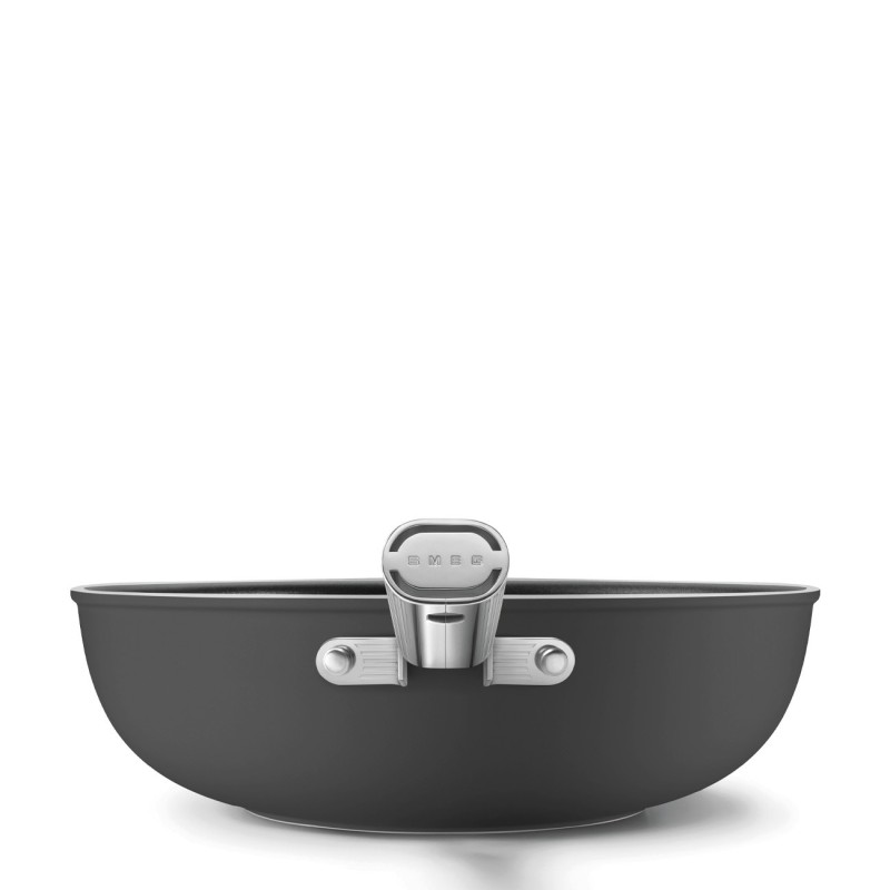 Menaje Smeg WOF3002BLM, Wok 30 cm, Negro