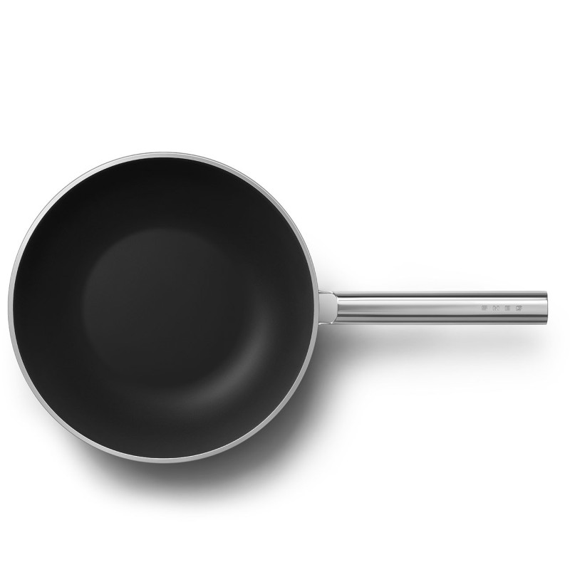 Menaje Smeg WOF3002BLM, Wok 30 cm, Negro