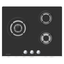 Placa Aspes AGW3600N, Gas butano, 3 fuegos, Wok, 6