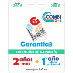 Garantía3 COMBI - Maximal 250 -  2 años Extension