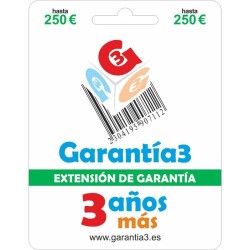 Extensión de garantía 3 AÑOS MAS -GARANTÍA3-tope m