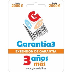 Extensión de garantía 3 AÑOS MAS -GARANTÍA3-tope m