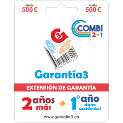 Garantía3 COMBI - Maximal 500 2 años Extension de