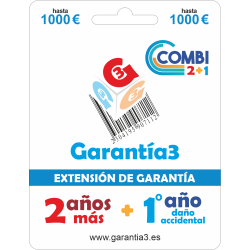 Garantía3 COMBI - Maximal 1000 - 2 años Extension