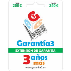 Garantía3 – Extensión de garantía hasta 250€