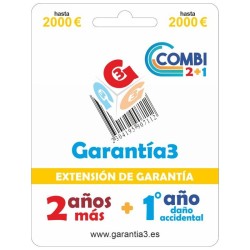 Garantía3 COMBI - Maximal 2000 - 2 años Extension