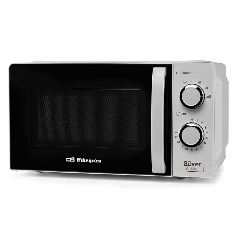 Orbegozo MI 2118 Encimera Solo microondas 20 L 700 W Negro, Acero inoxidable